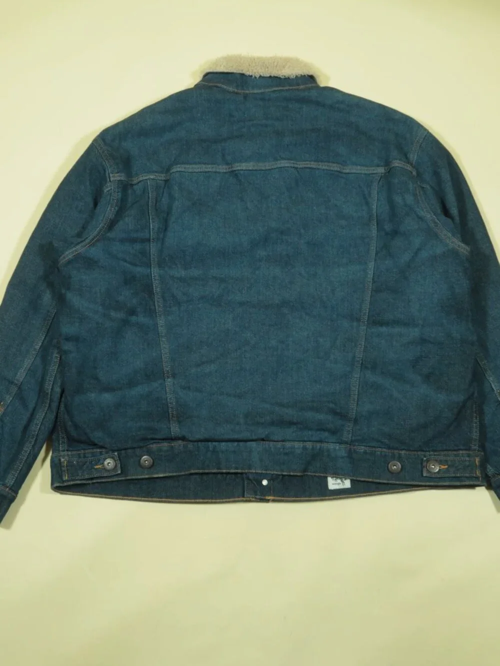 Wrangler 75th Anniversary Sherpa Denim Jacket Mens 2XL Vintage Style Retro